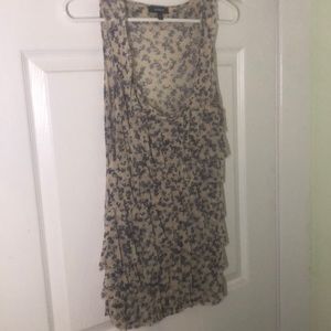 Ruffled floral shirt